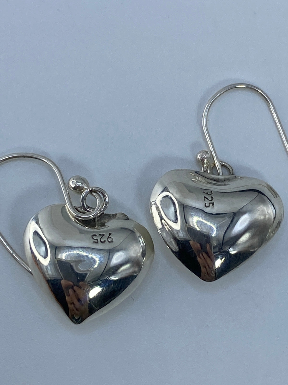Aretes de Plata Corazón Cartoneado — Taxco 925 — foto 5