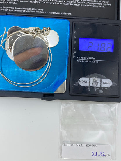 Aretes de Plata Combinada Geométricos 9 cm — Taxco 925 — foto 6