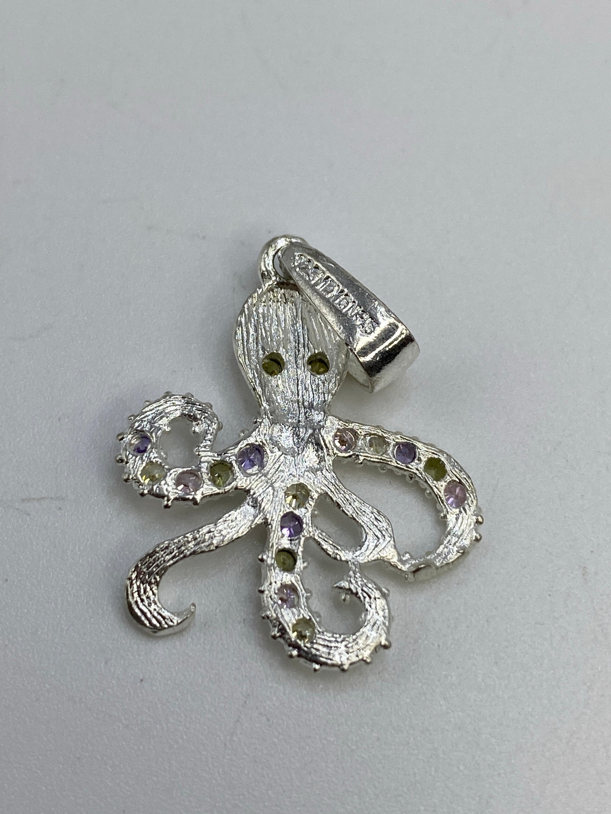 Dije de Plata Pulpo con Micro-Circonia Multicolor — Taxco 925 — foto 5