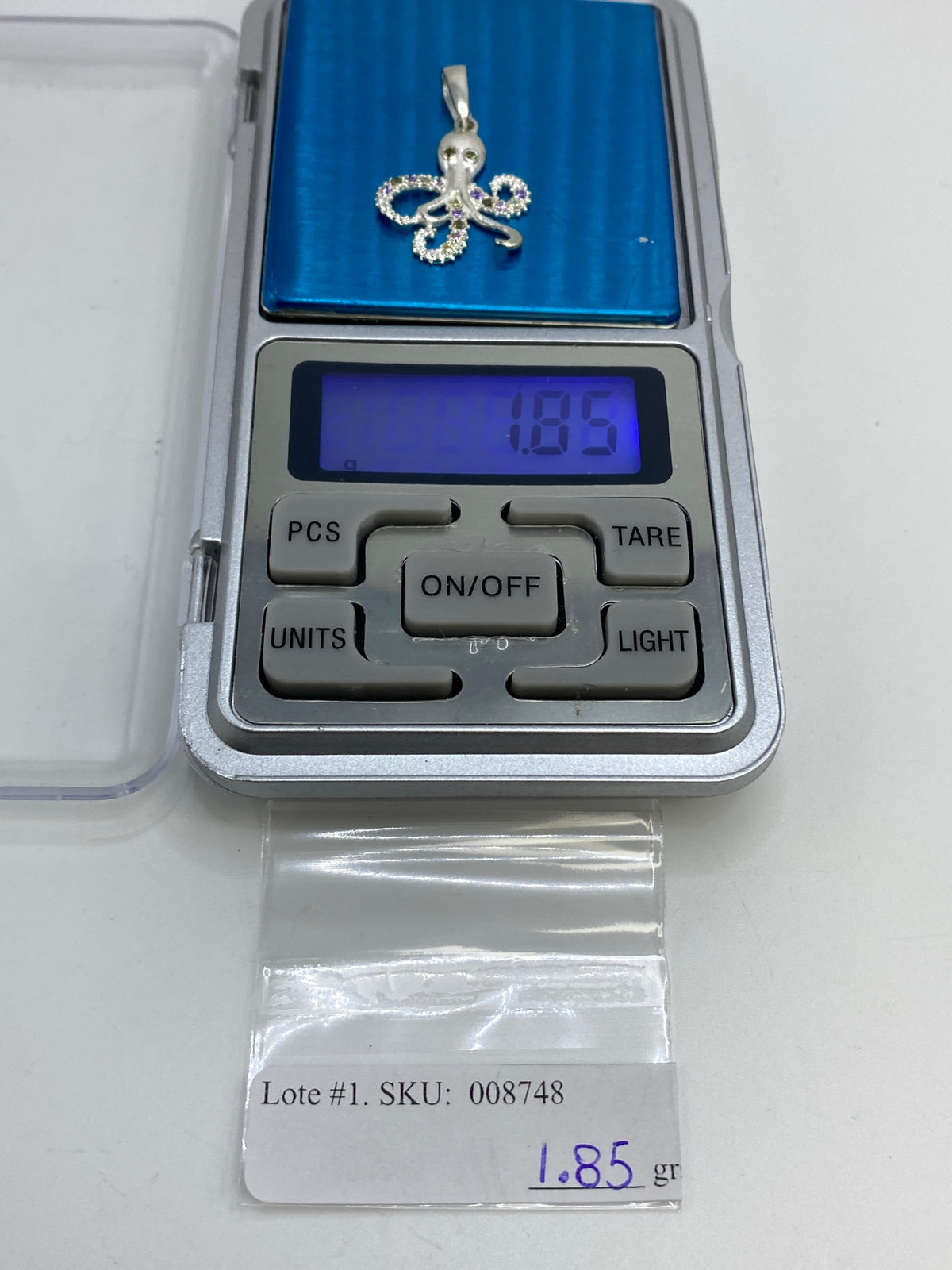 Dije de Plata Pulpo con Micro-Circonia Multicolor — Taxco 925 — foto 6
