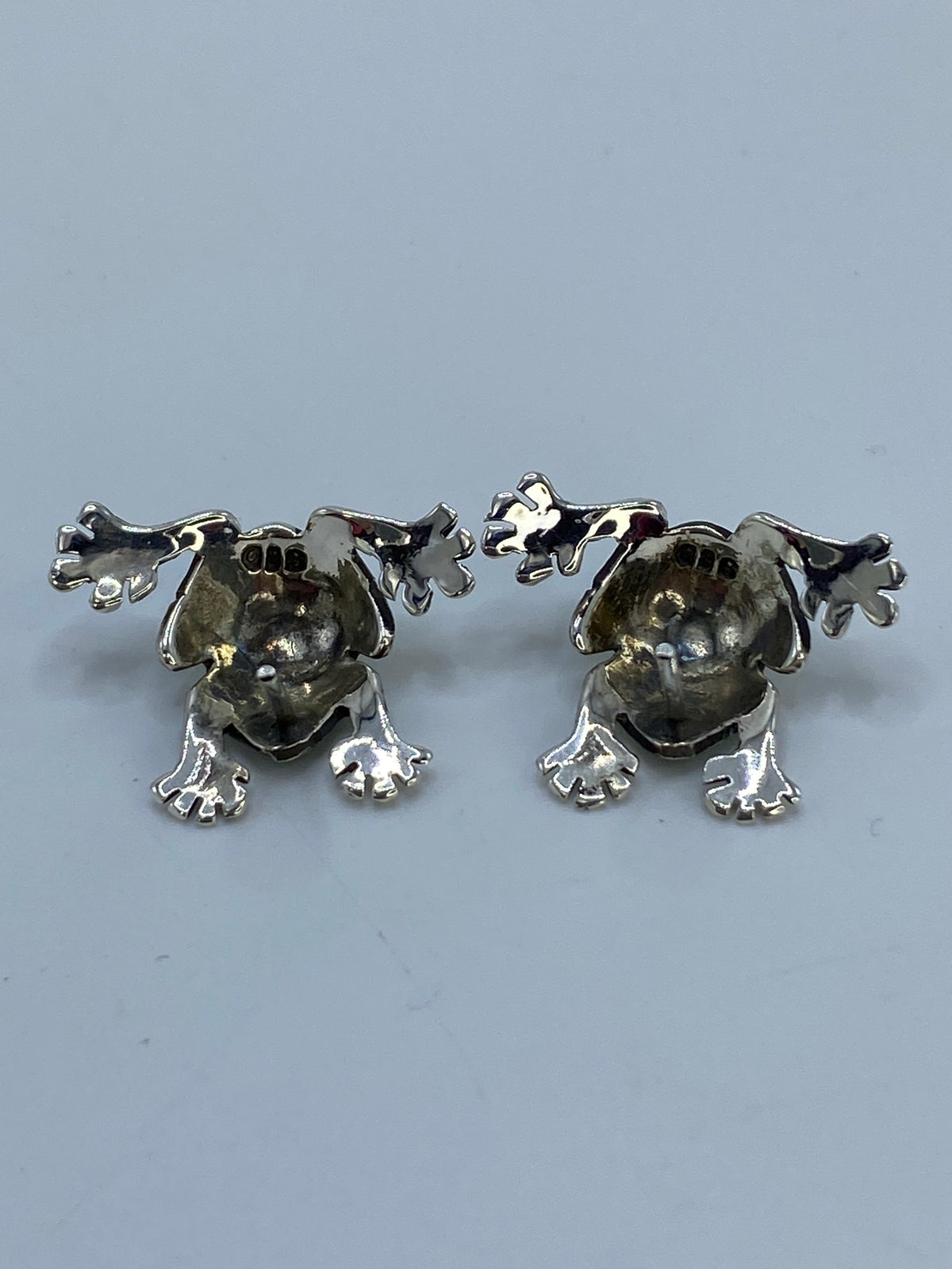 Aretes de Plata Ranitas Repujadas — Taxco 950 — foto 5