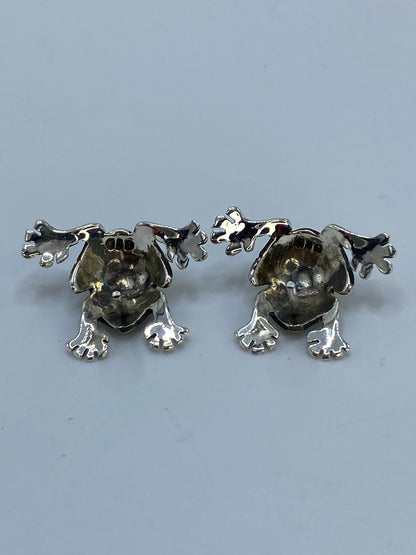 Aretes de Plata Ranitas Repujadas — Taxco 950 — foto 5