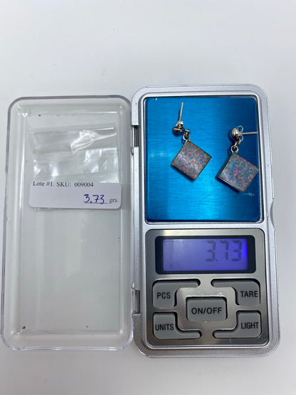 Aretes de Plata con Ópalo de Fuego — Taxco 925 — foto 6