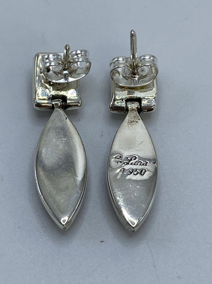 Aretes de Plata 950 con Ojo de Tigre — Taxco — foto 5