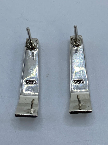 Aretes Plata con Ópalo de Fuego y Ónix — Taxco 950 — foto 5