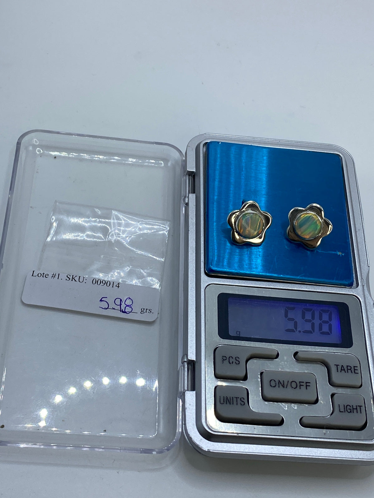 Aretes de Plata con Ópalo de Fuego — Taxco 950 — foto 6