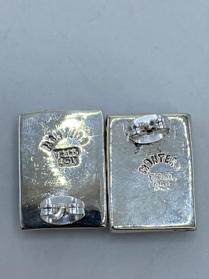 Aretes de Plata Ópalo de Fuego Verde — Taxco 950 — foto 5