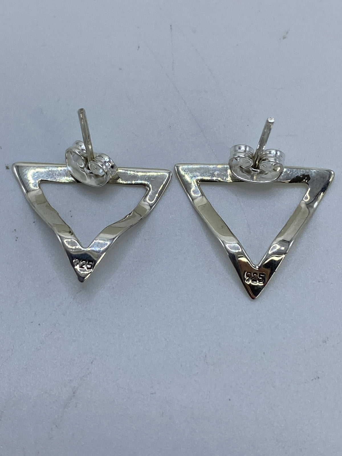 Aretes Triangular Repujado Plata 925 — Taxco — foto 5