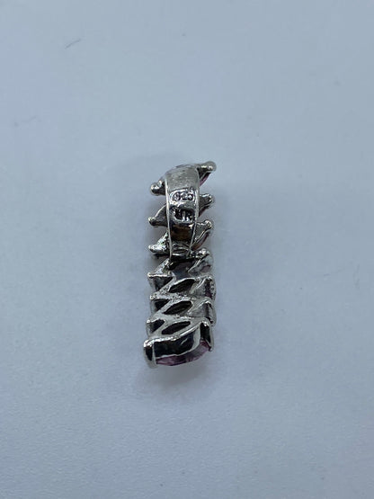 Dije de Plata Circonia Rosa — Taxco 925 — foto 5