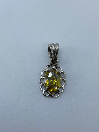 Dije de Plata Circonia Amarillo Oval — Taxco 925 — foto 5