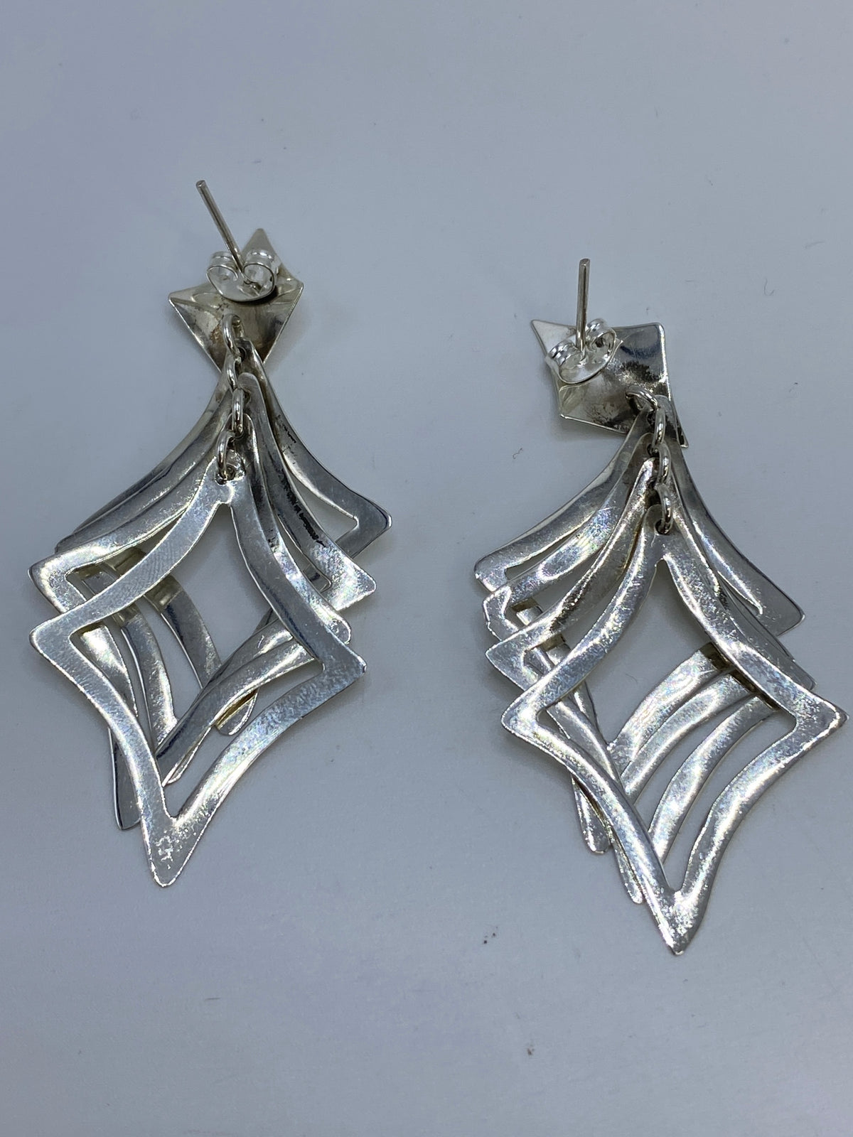 Aretes Calado Geométrico Plata 925 — Taxco — foto 5