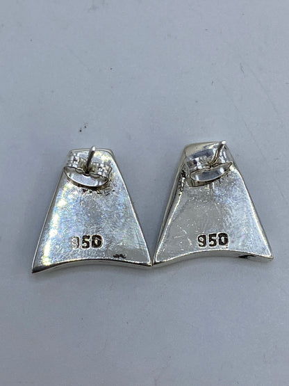 Aretes Ópalo de Fuego Plata 950 — Escultóricos Taxco — foto 5