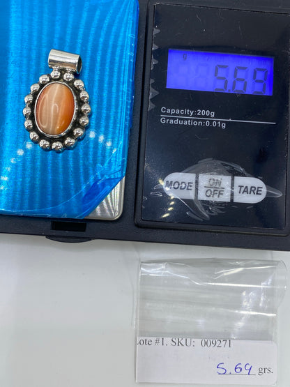 Dije de Plata con Ojo de Gato Naranja — Taxco 925 — foto 6
