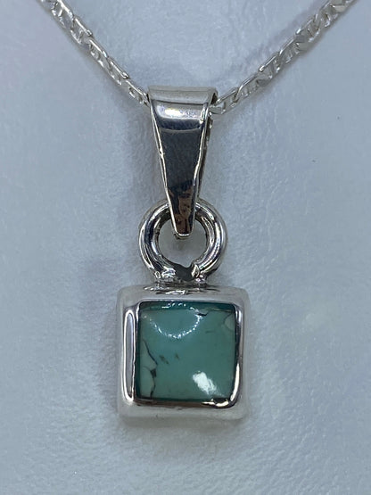 Dije de plata 925 con piedra engastada a mano, tamaño 2.5 cm