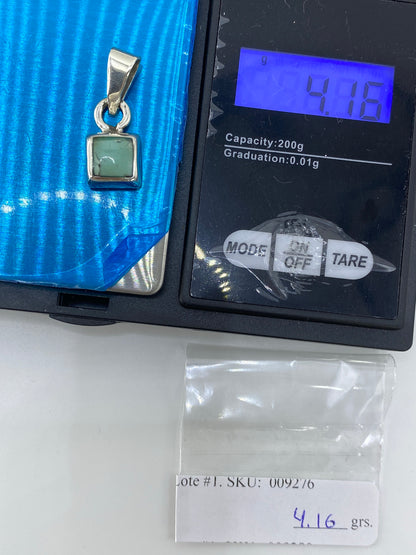 Dije de Plata con Piedra Engastada — 2.5 cm · Taxco 925 — foto 6