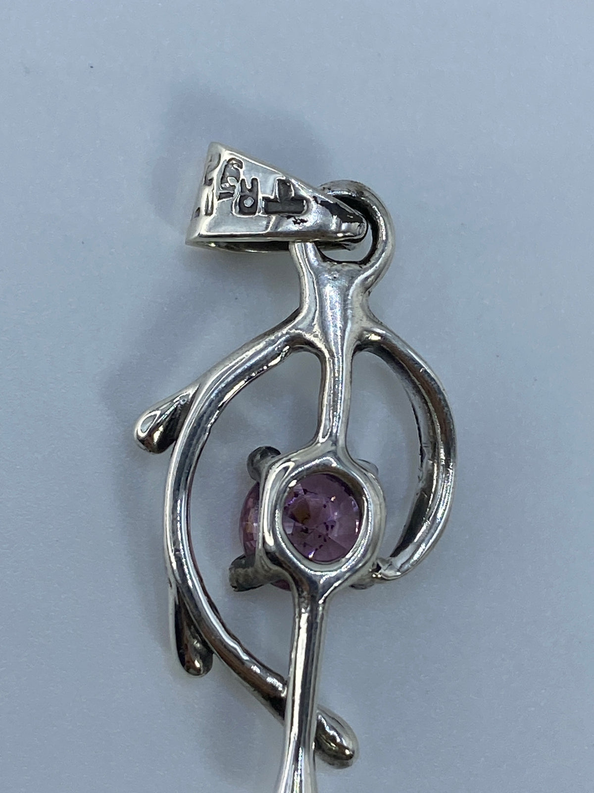 Dije de Plata Circonia Rosa — Taxco 925 — foto 5