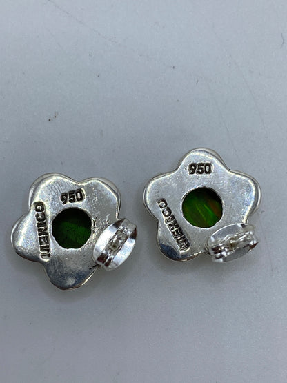 Aretes de Plata Ópalo de Fuego Multicolor — Taxco 950 — foto 5