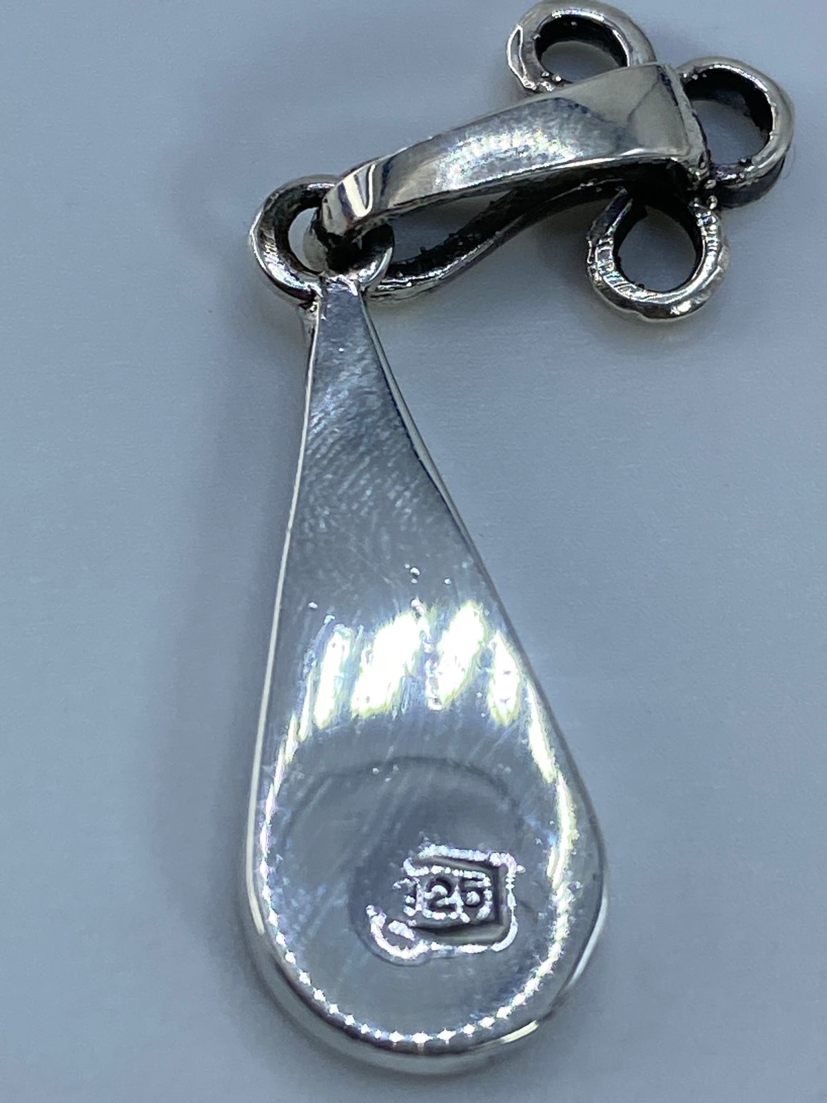 Dije Cruz Plata 925 con Piedra Azul — Taxco — foto 5