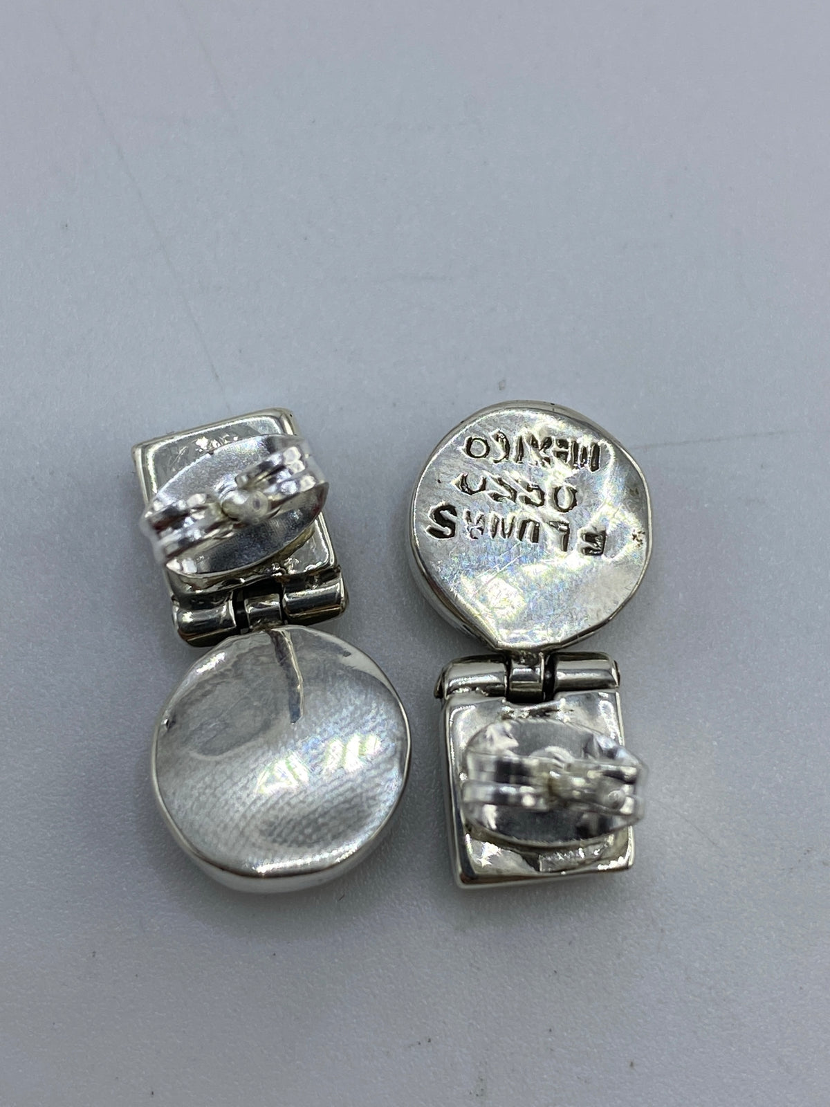 Aretes de Plata 950 con Ojo de Tigre — Taxco — foto 5