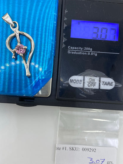 Dije Gota de Plata con Circonia Rosa — Taxco 925 — foto 6