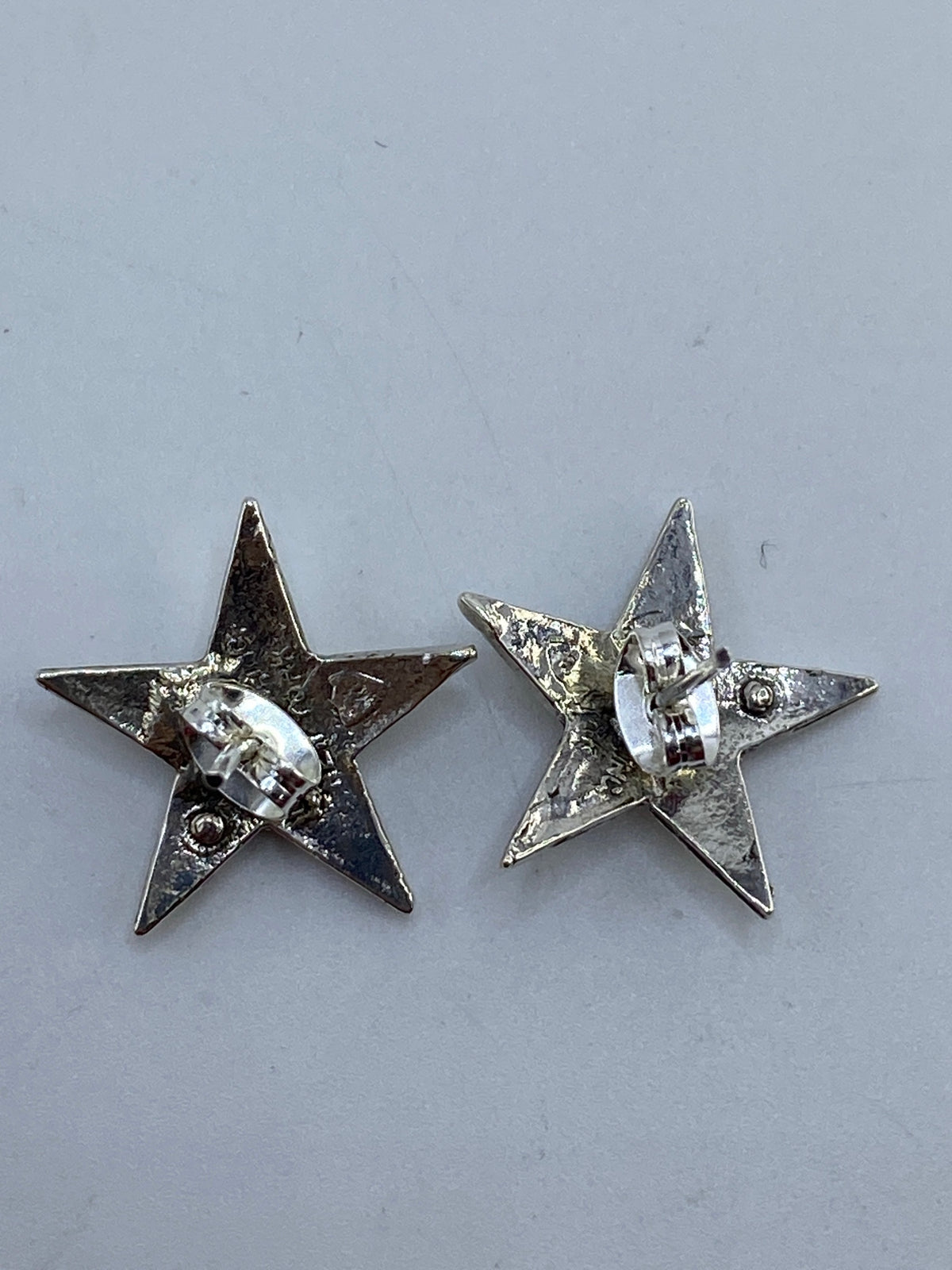 Aretes Estrella de Plata Repujada — Taxco 925 — foto 5