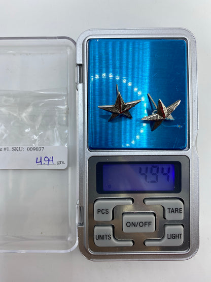 Aretes Estrella de Plata Repujada — Taxco 925 — foto 6