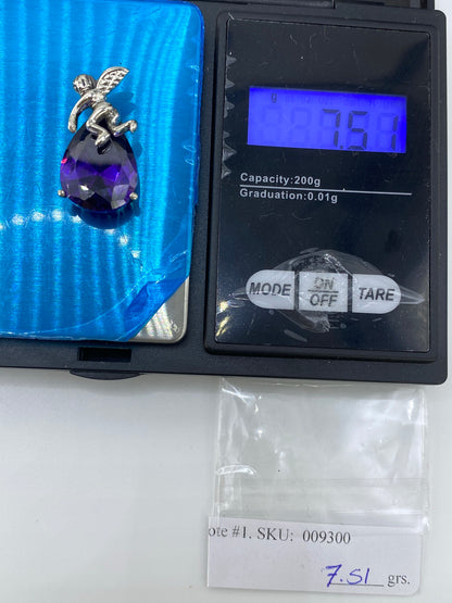Dije Ángel Plata Circonia Morada — Taxco 925 — foto 6