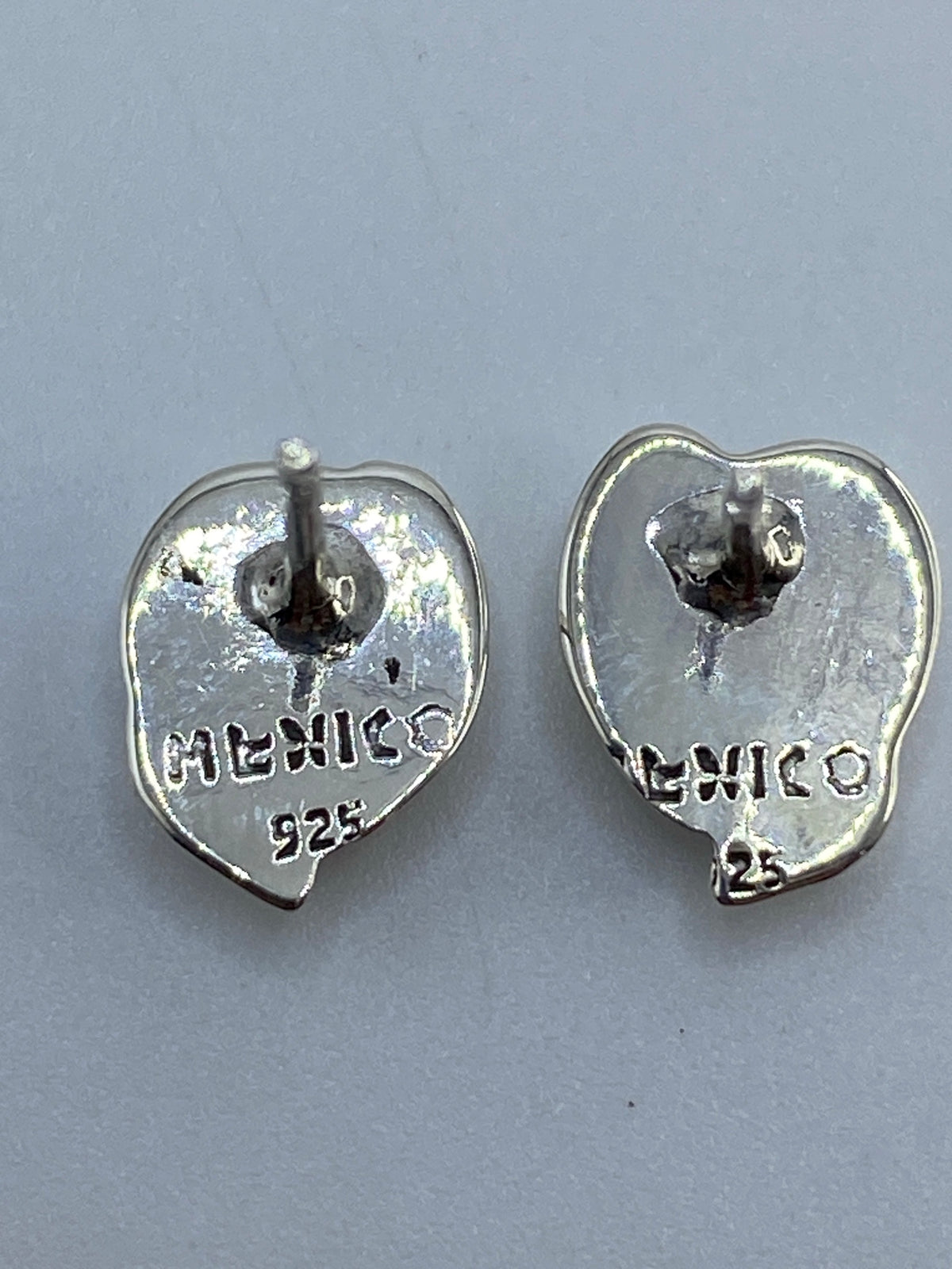 Aretes de Plata Cartoneado Corazón — Taxco 925 — foto 5