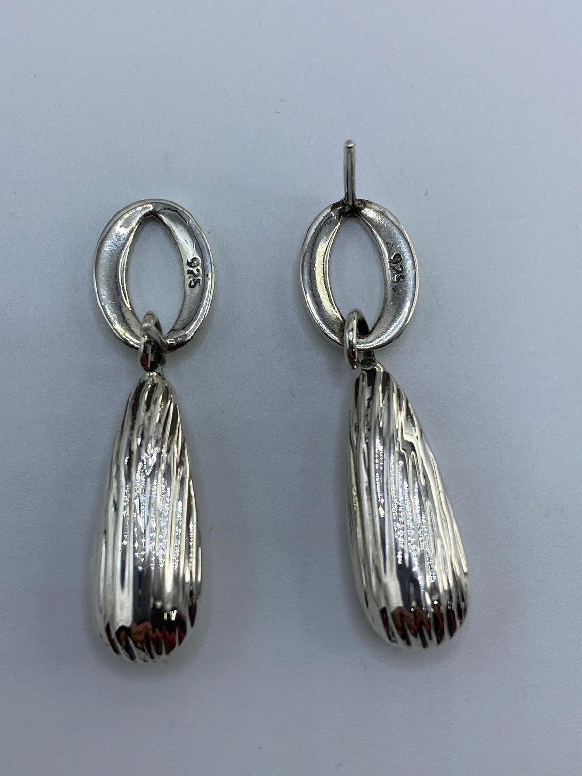 Aretes de Plata Cartoneado Gota — Taxco 925 — foto 5