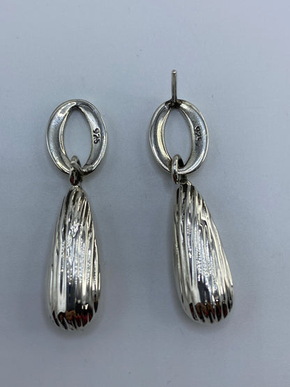 Aretes de Plata Cartoneado Gota — Taxco 925 — foto 5