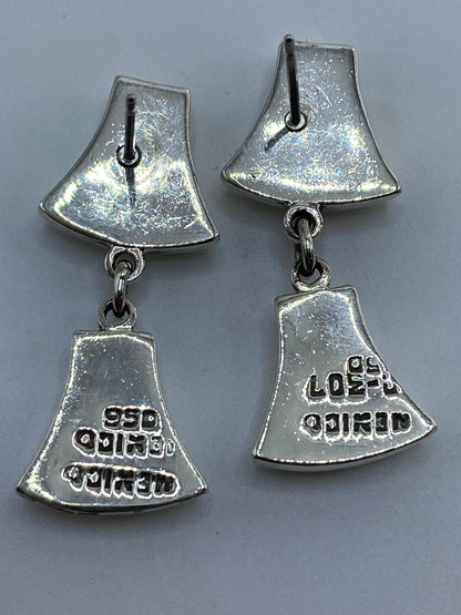 Aretes Campana de Plata 950 Cartoneado — Taxco — foto 5