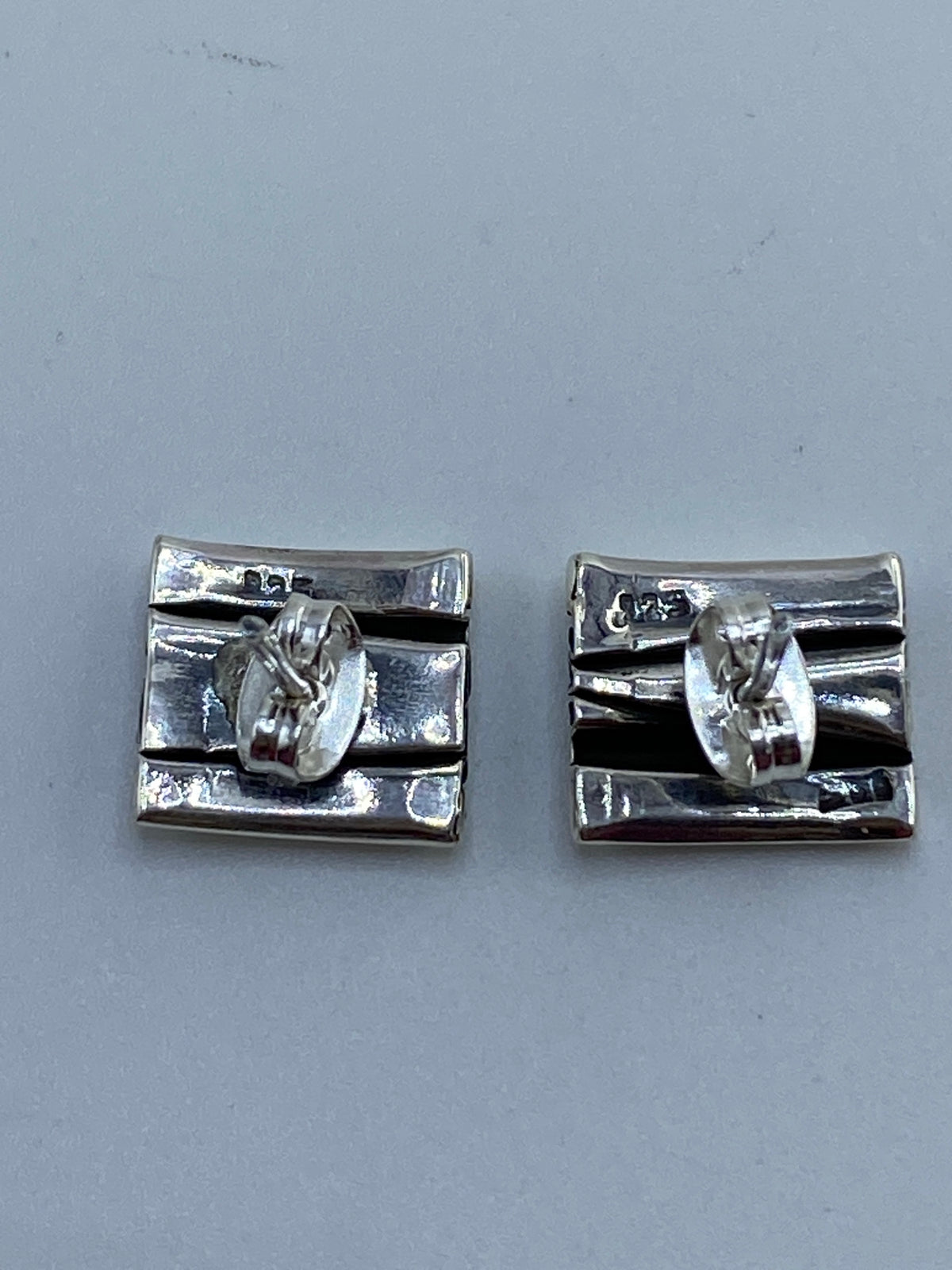 Aretes Plata Cartoneado Geométrico — Taxco 925 — foto 5
