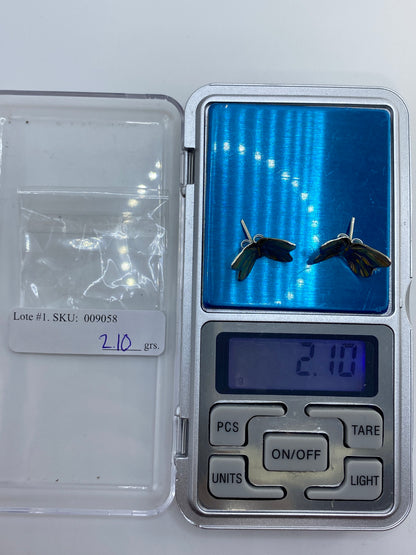 Aretes Mariposa de Plata Cartoneado — Taxco 925 — foto 6