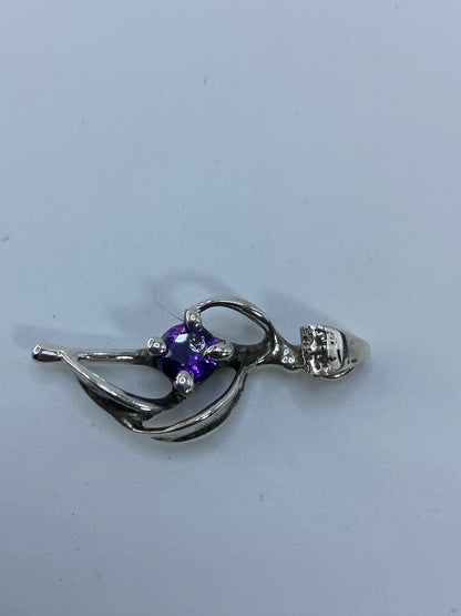 Dije de Plata con Circonia Morada — Taxco 925 — foto 5