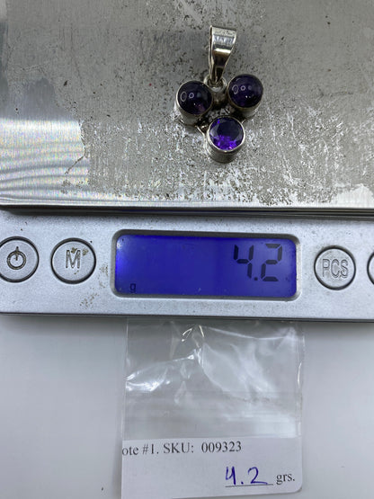 Dije de Plata Circonia Morada — Tres Esferas Taxco — foto 6