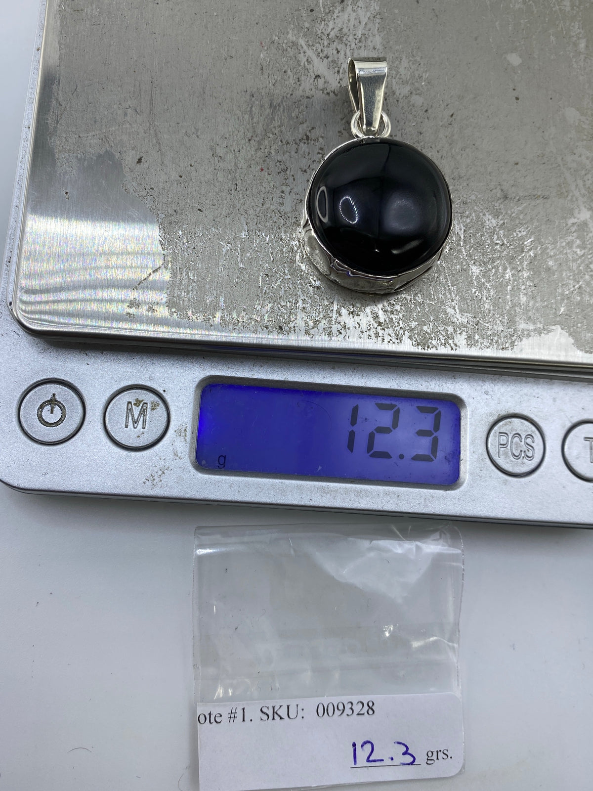 Dije de Plata con Ónix Negro — Taxco 925 — foto 6