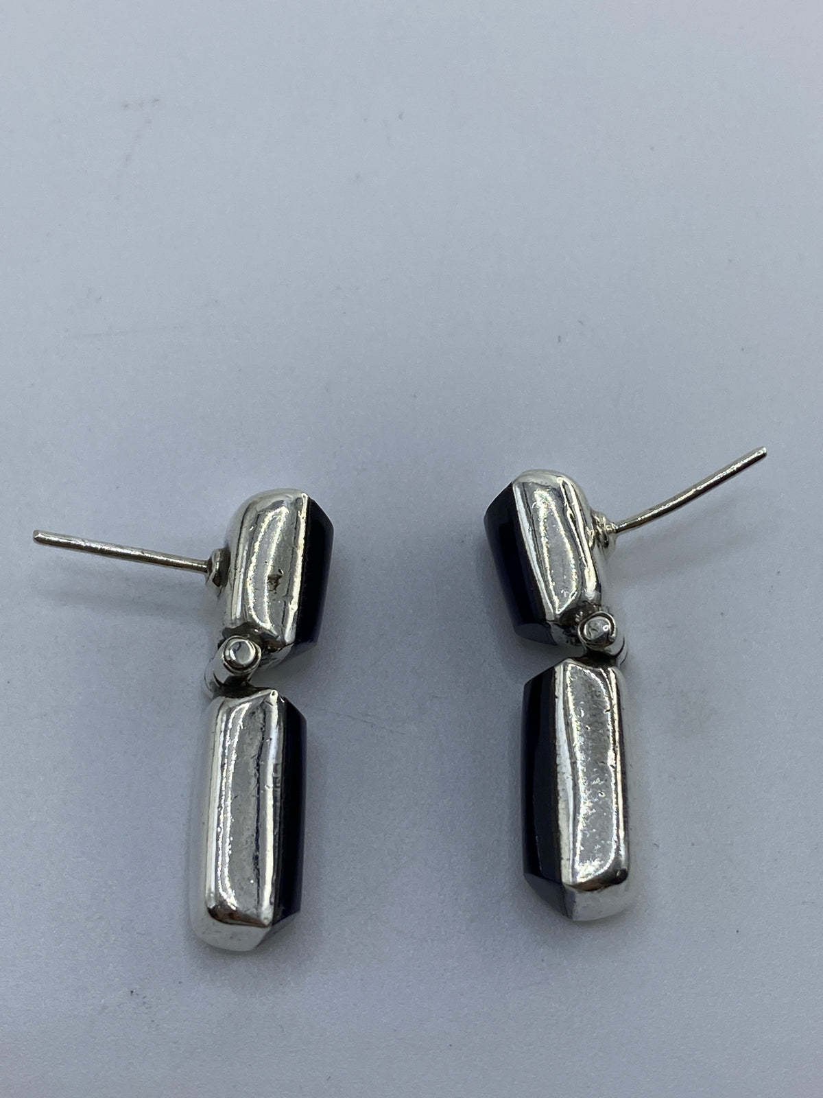 Aretes de Plata 925 con Piedra Azul — Taxco — foto 5