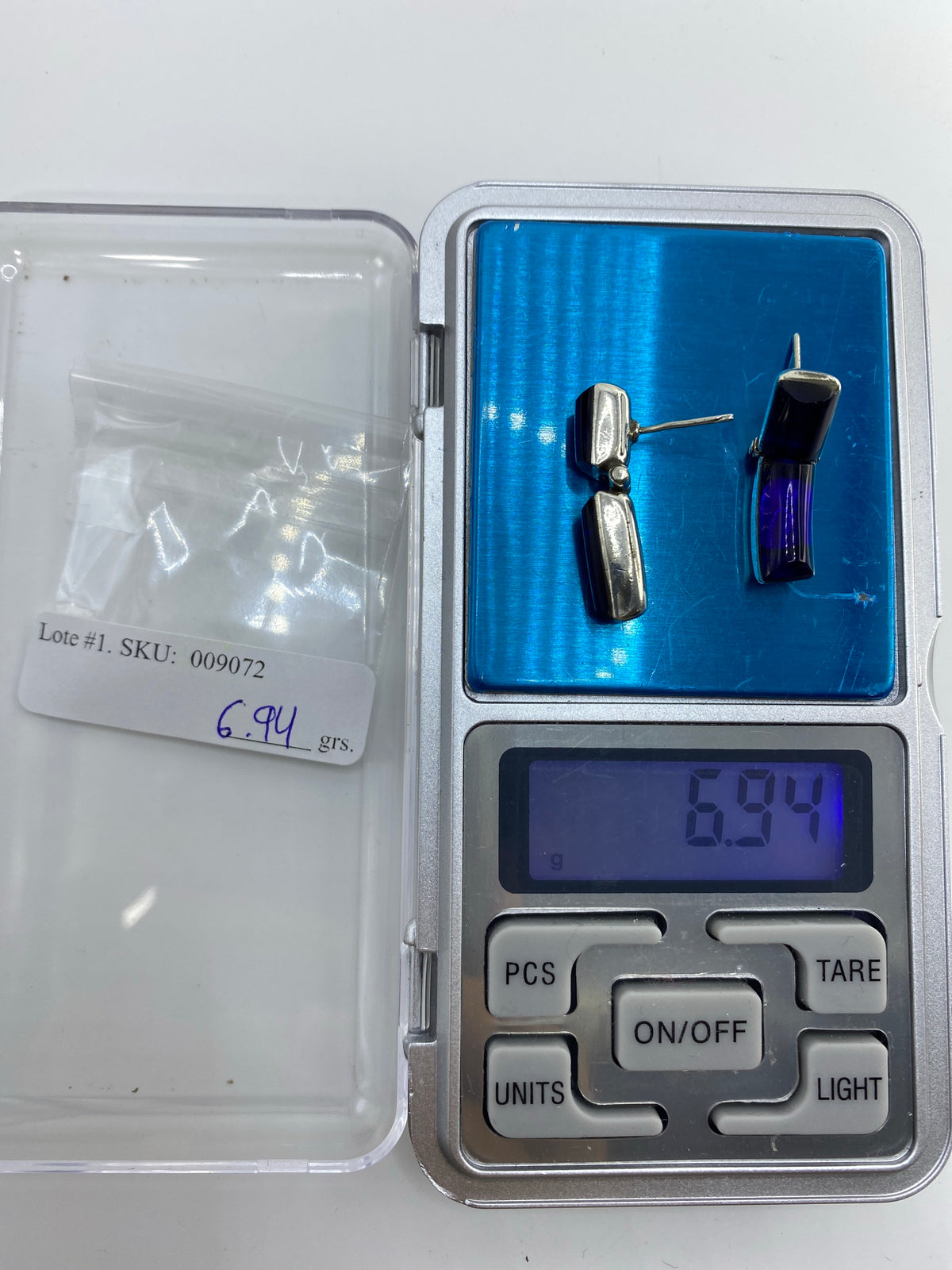 Aretes de Plata 925 con Piedra Azul — Taxco — foto 6