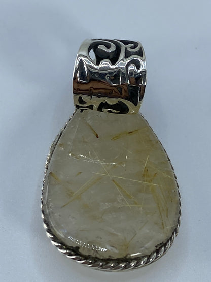 Dije de Plata con Cuarzo Rutilo Cristalino — Taxco 925 — foto 5