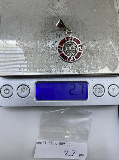 Dije Calendario Azteca Plata Ópalo de Fuego — Taxco 925 — foto 6