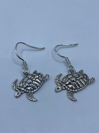 Aretes Tortuga Marina de Plata Repujada — Taxco 925 — foto 5