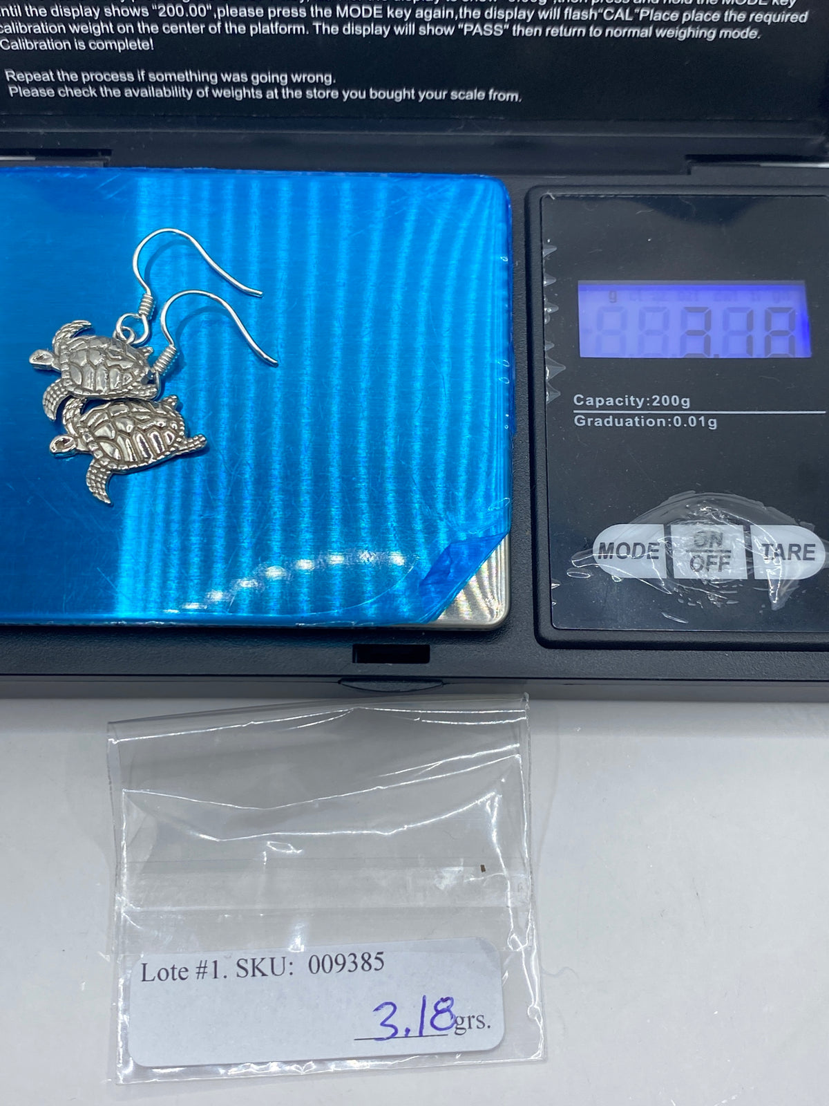 Aretes Tortuga Marina de Plata Repujada — Taxco 925 — foto 6
