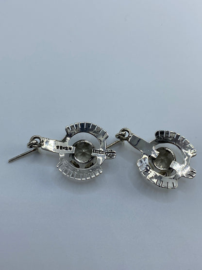 Aretes de Plata con Circonia Cristalina — Taxco 950 — foto 5