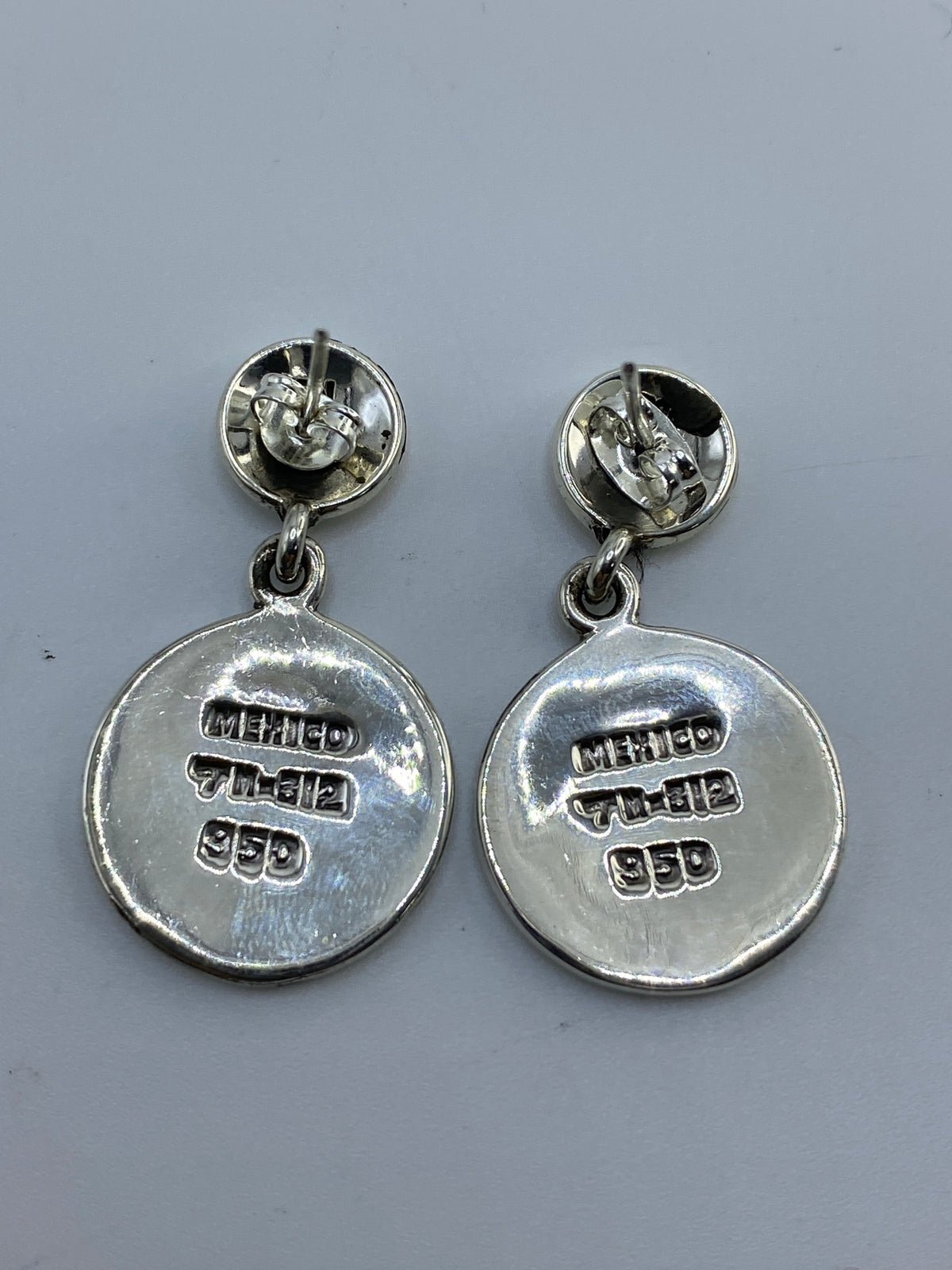 Aretes Pirámide Azteca Ópalo de Fuego Plata 950 — Taxco — foto 5