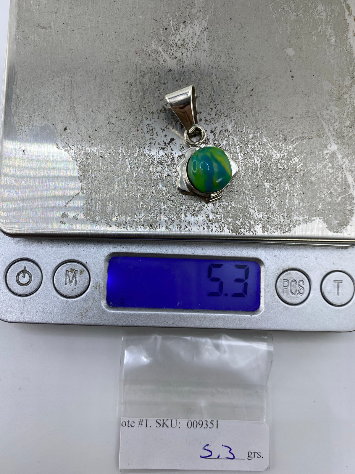 Dije de Plata con Piedra Multicolor — Taxco 925 — foto 6