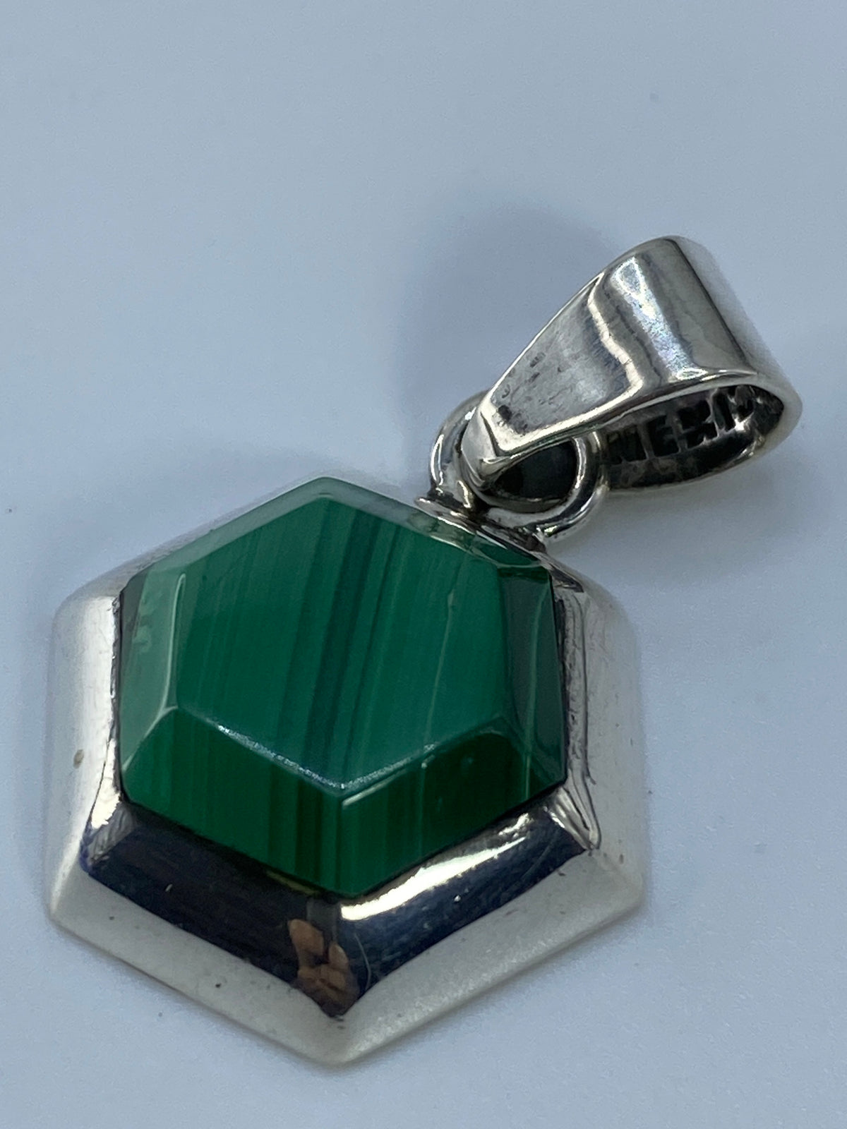 Dije de Plata 925 con Piedra Verde Engastada — Taxco — foto 5