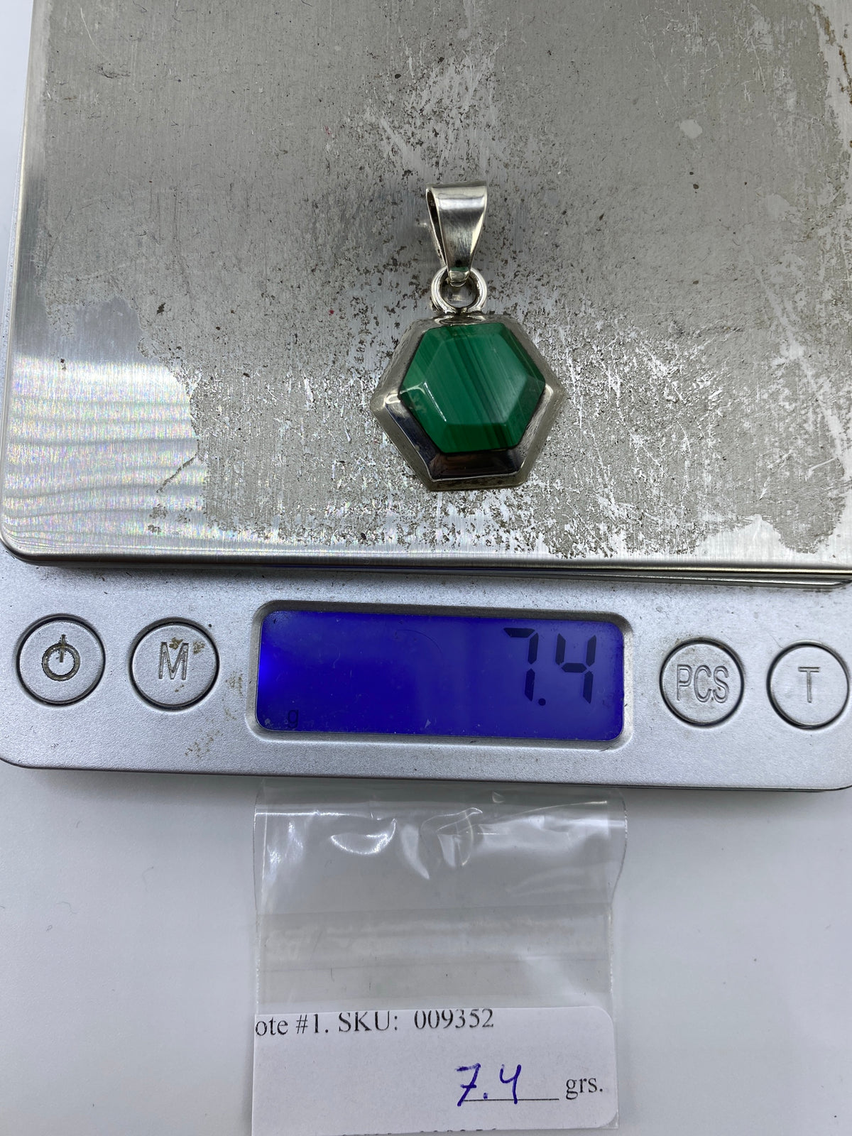 Dije de Plata 925 con Piedra Verde Engastada — Taxco — foto 6