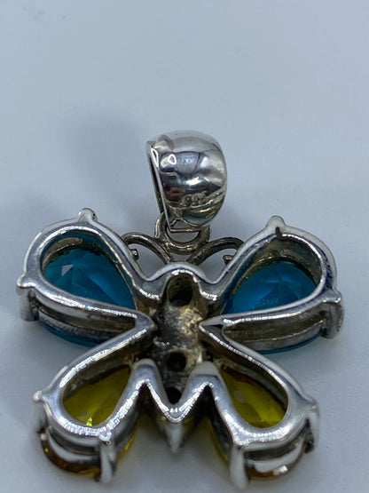 Dije Mariposa de Plata con Circonia Azul Cielo — Taxco 925 — foto 5