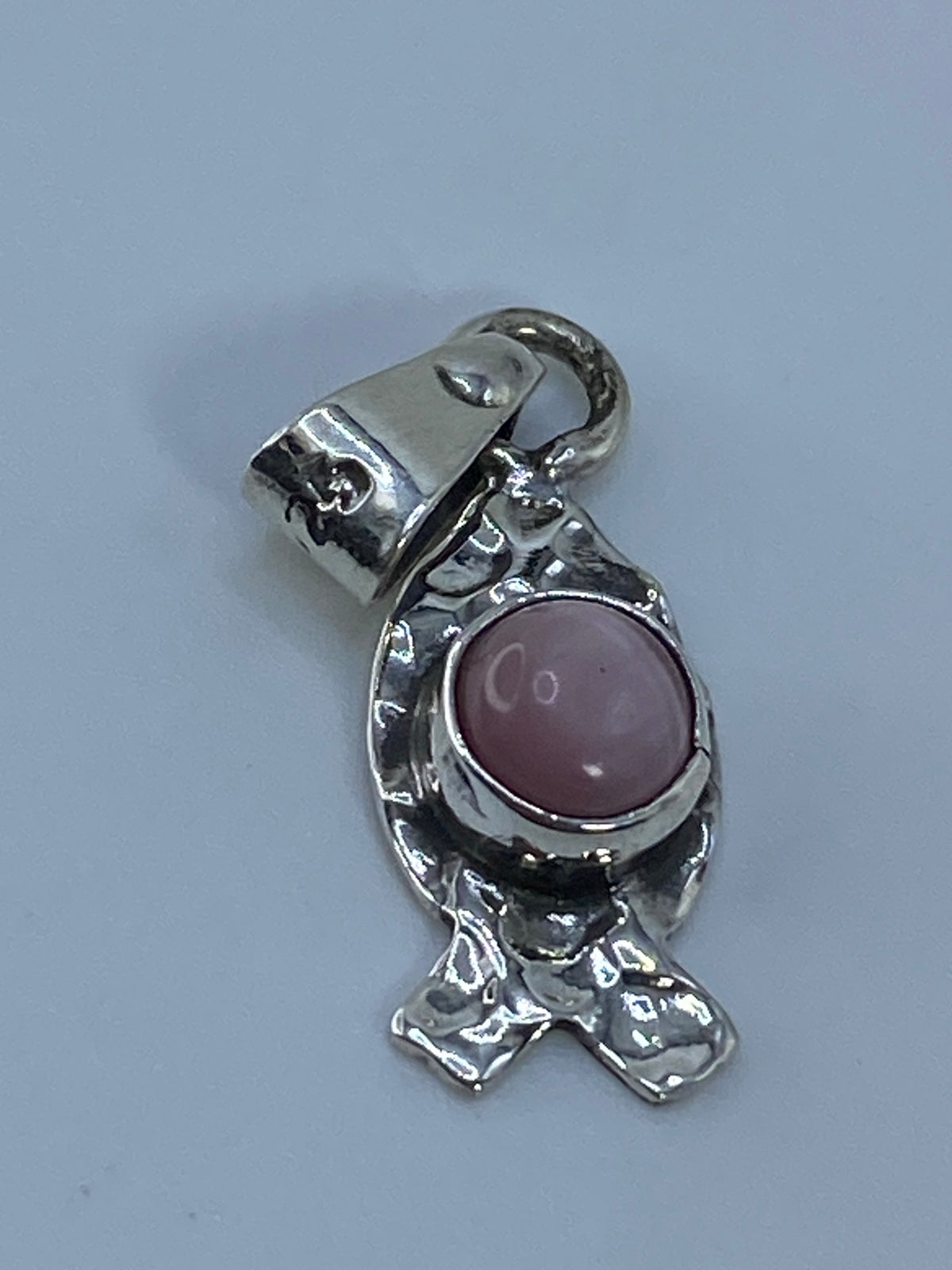 Dije de Plata con Ojo de Gato Rosa — Taxco 925 — foto 5