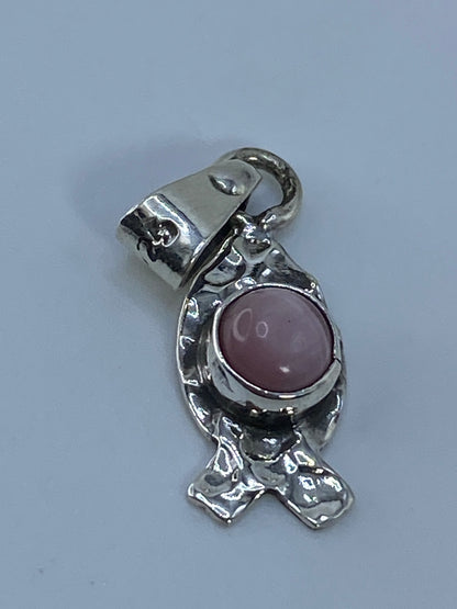 Dije de Plata con Ojo de Gato Rosa — Taxco 925 — foto 5